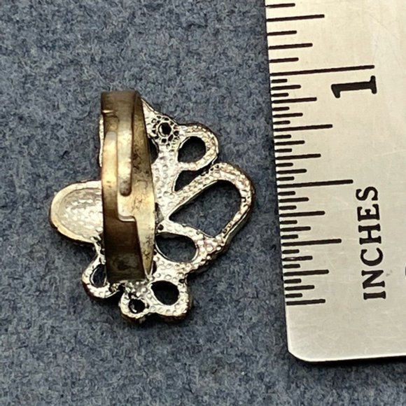 Octopus Ring As Is Silver Adjustable Size 7 + Detailed Boho Nautical Sea Life - Picture 6 of 7